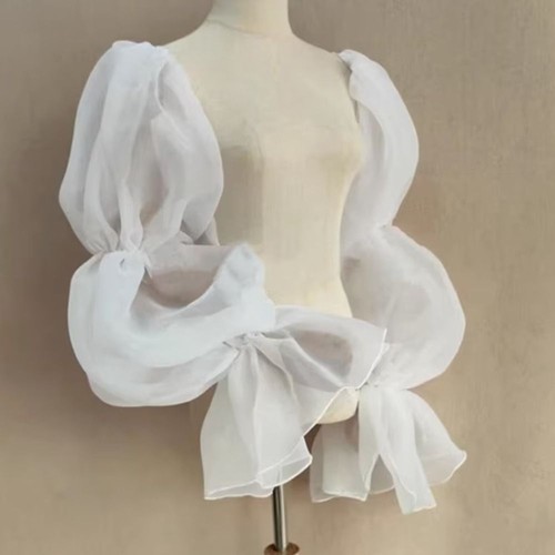 1pair tulle puff arm sleeves - 1pair,