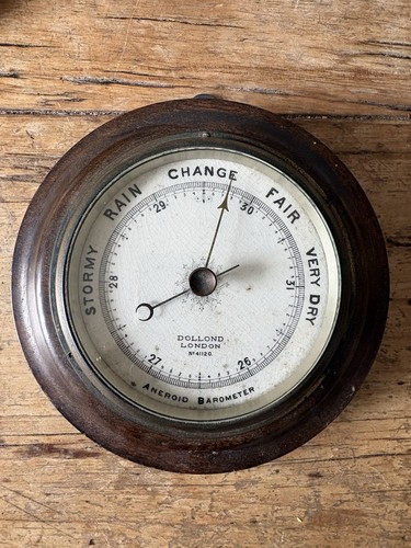 Antique aneroid barometer - antique,