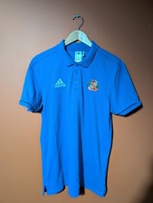 Sunderland AFC Football Polo Shirt 2017 Training Adidas Size Large Mens Blue