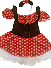 SEXY COSTUME MINNIE MOUSE DRESS AND HEADBAND Fancy Party Dress size 10/12