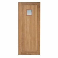 Mexicano Clear Glazed Solid Wood External Door - Made to Measure