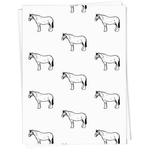 Shire horse gift wrap - 'shire,