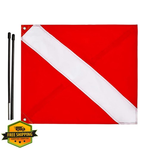 Inch dive flag with - inch,
