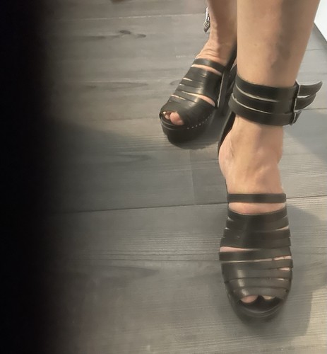 Swedish hasbeens leather wedge - swedish,