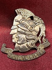 Lovely Sterling Silver Artist Rifles Sweetheart Brooch with Fixing