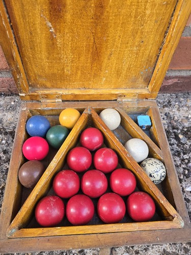 Set vintage snooker balls - of,