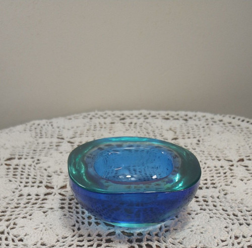 Murano sommerso geode bowl - murano,