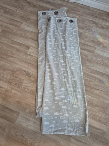 Dunelm curtains grey and white - grey,