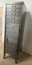 Vintage polished steel office