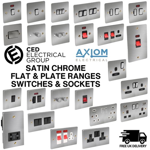 Ced satin chrome switches - ced,