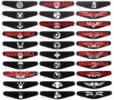 Custom PS4 Controller Mod Kit Back Light LED Vinyl Sticker Choice of design a-z