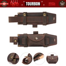 TOURBON Leather Scout Knife