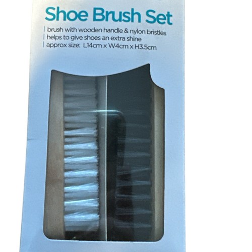 Piece horsehair shoe brush - 2-piece,