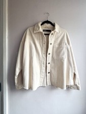 ZARA Cream Corduroy Oversized