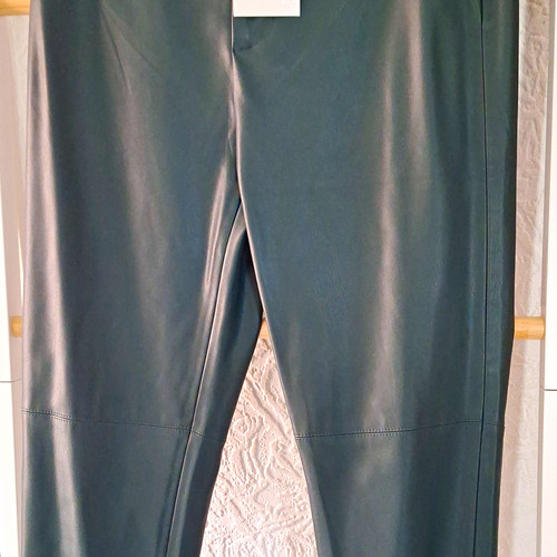 Zara green faux leather high - zara,