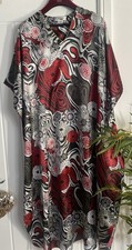 Boutique red black white satin - red/black/white,