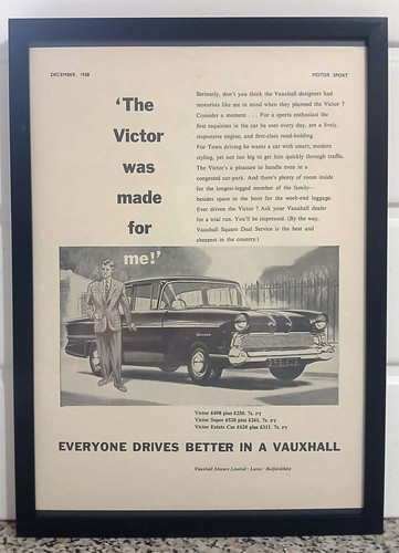 Framed original classic car - original,
