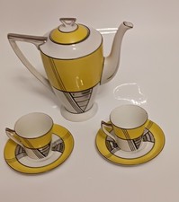 Antique Schneider J and Co Czechoslovakian Porcelain 1920-30 Art Deco Tea Set