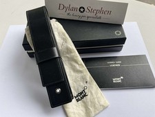 Montblanc Meisterstuck black leather one pen pouch + box