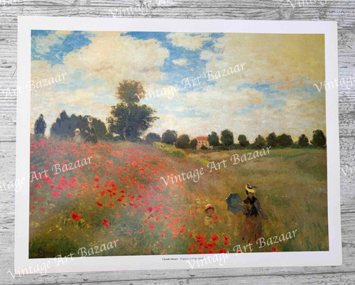 Poppies argenteuil claude - poppies,