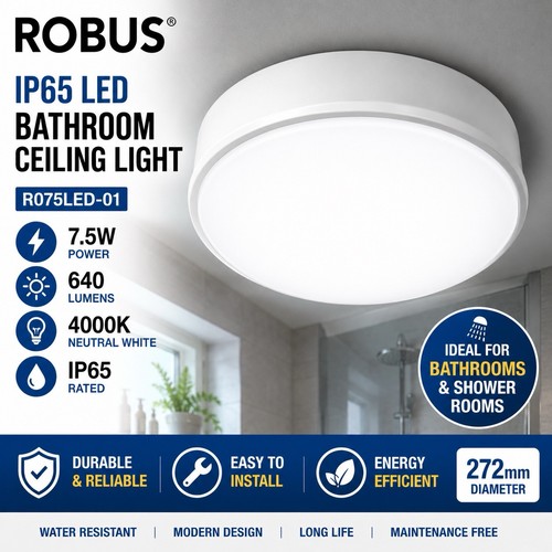 Robus ip65 bathroom ceiling - robus,