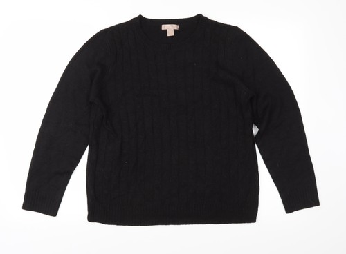 White stag womens black knit - black,