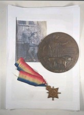 WW1 Death Penny Plaque 1914-15