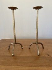 Pair Vintage Brass Altar