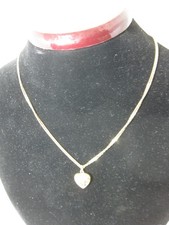 9 CT Hallmarked Gold Chain Necklace  And Solid Heart Locket Wt 5.93GM