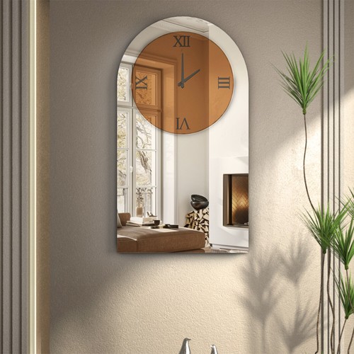 Classic mirrored clock - mirrored,