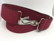 Elasticated Snake Belt 30mm Dark Red Adult Boys Mens Girls xl xxl xxxl v18