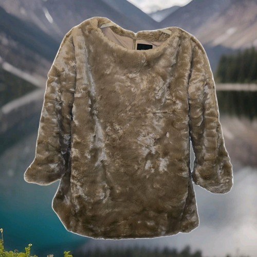 Zara faux fur coat sweater - coat/sweater, in