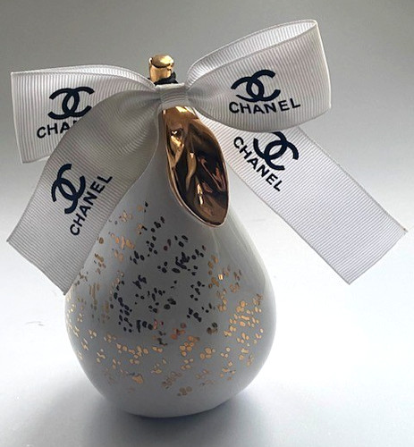 Pear decorative ornament cream - decorative,