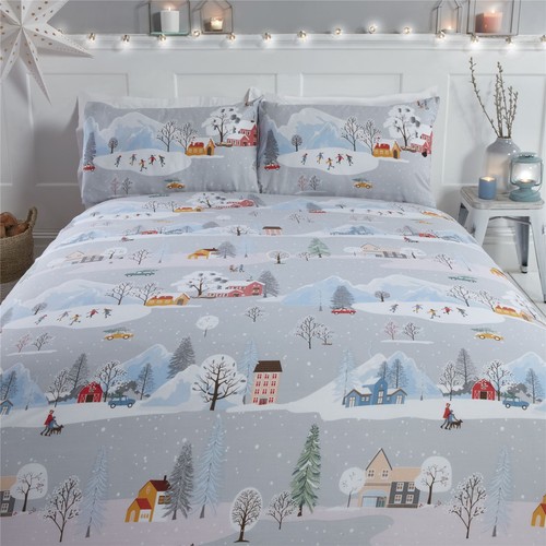 Winter town festive - winter,