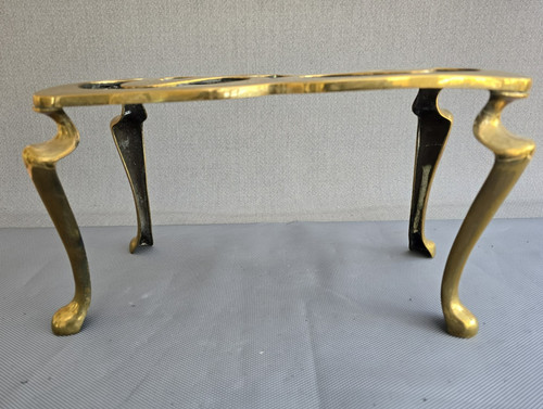 Vintage solid brass footed - vintage,
