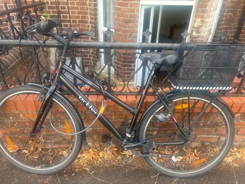 Bycicle black ortler city - black,