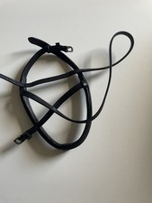 Used Black Leather Cob Replacement Flash Nose Band Unbranded