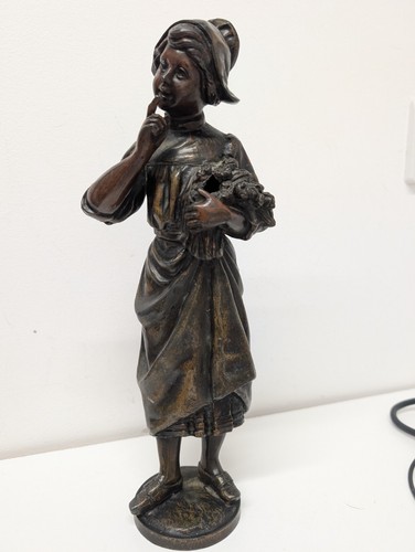 19th century bronzed flower - bronzed,