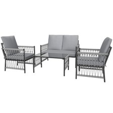 4 Piece Rattan Garden