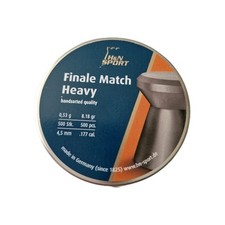 H&N Finale Match Heavy .177cal/4.5mm Flat Head Air Pellets Full Tin 500pc Sealed