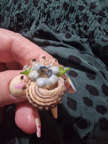 Vintage hand painted - painted,, screw