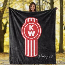 Kenworth truck logo blanket - kenworth,