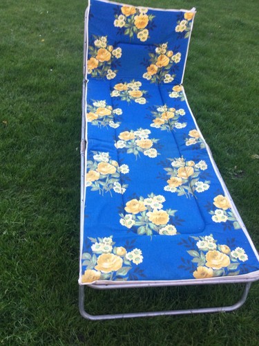 Vintage garden sun lounger - vintage,