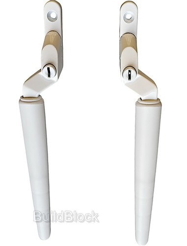 Upvc cranked window - cranked, handle