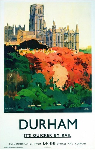 Vintage lner durham cathedral - lner,