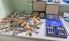 LARGE JOB LOT VINTAGE SILVER