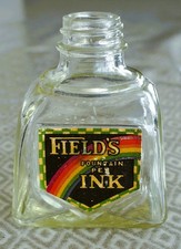Vintage Field's Fountain Pen Ink bottle.
