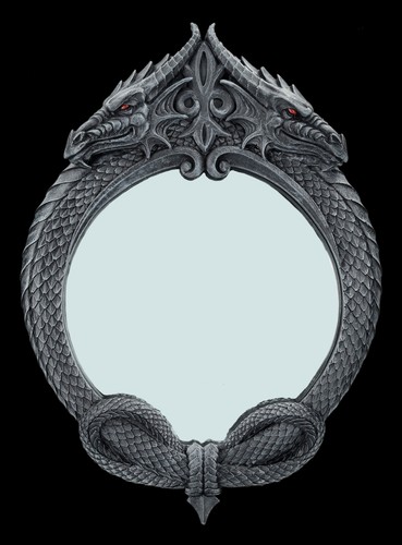Gothic dragon wall - dragon, mirror