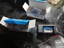 Sanyo Mini Cassette Tape Recorder with Box and Tapes Vintage NOT Working