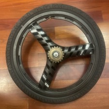Lightly Used ACS STELLAR Tri-Spoke Rear Wheel with 19T Cog.  (See description).